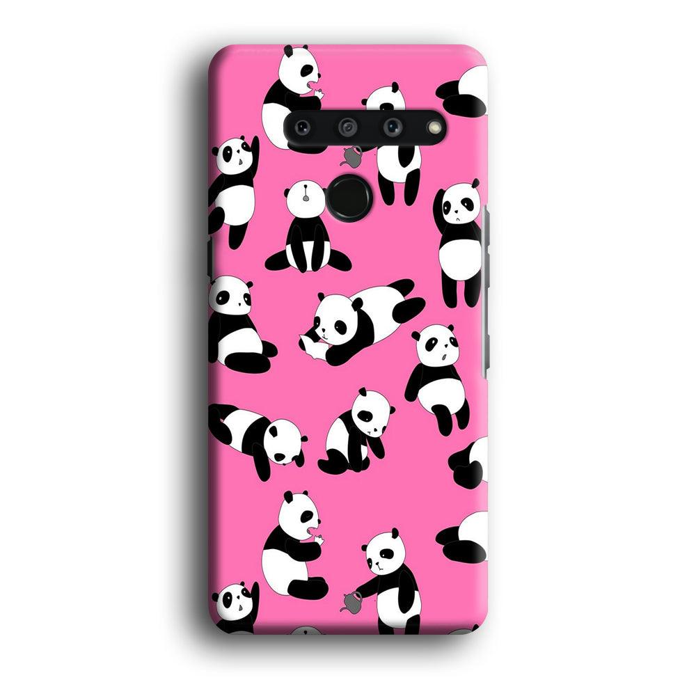 Cute Panda LG V50 3D Case-Xtracase