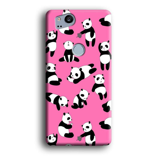 Cute Panda Google Pixel 2 3D Case-Xtracase