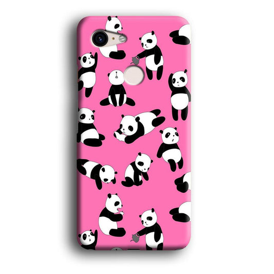 Cute Panda Google Pixel 3 3D Case-Xtracase