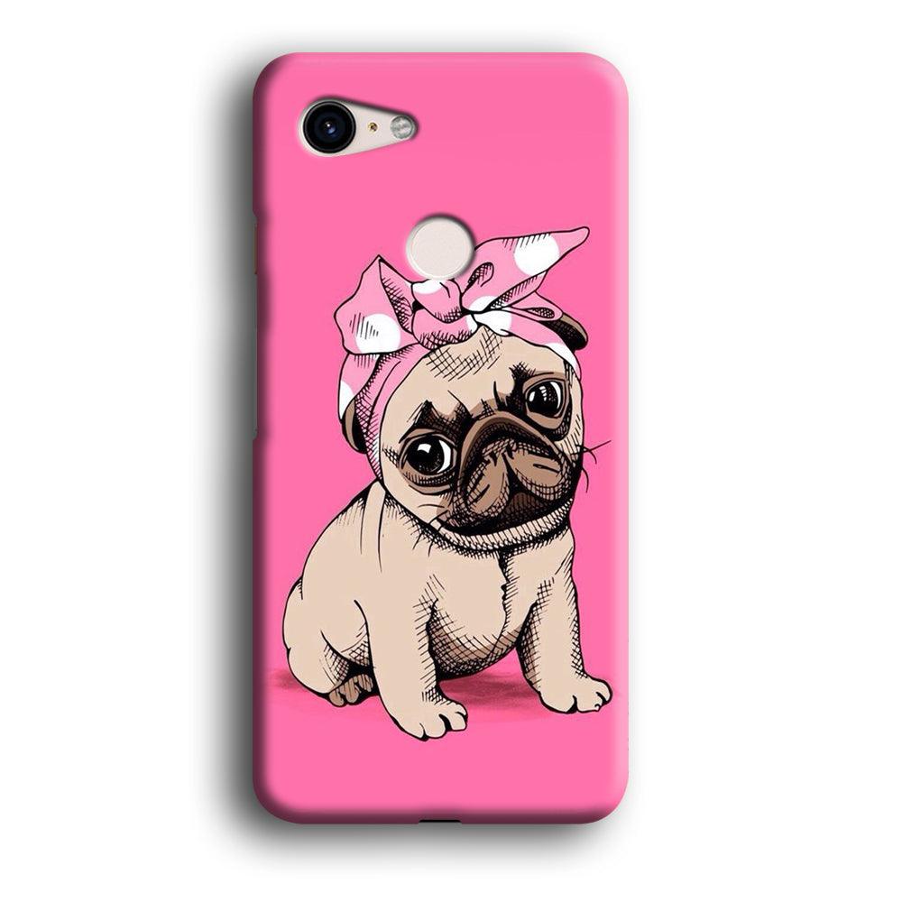 Cute Puppy Pink Google Pixel 3 XL 3D Case-Xtracase