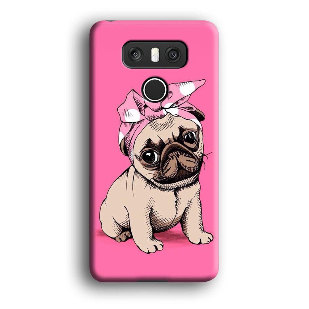 Cute Puppy Pink LG G6 3D Case-Xtracase