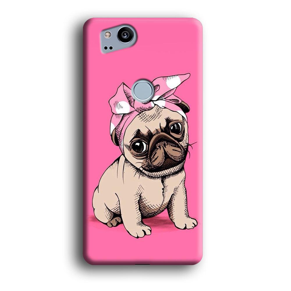 Cute Puppy Pink Google Pixel 2 3D Case-Xtracase
