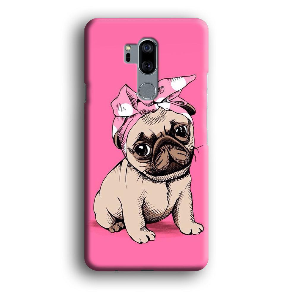 Cute Puppy Pink LG G7 ThinQ 3D Case-Xtracase