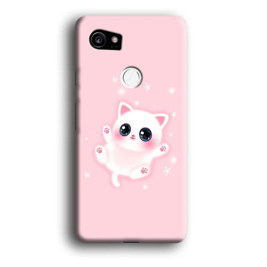 Cute White Kitten Google Pixel 2 XL 3D Case-Xtracase