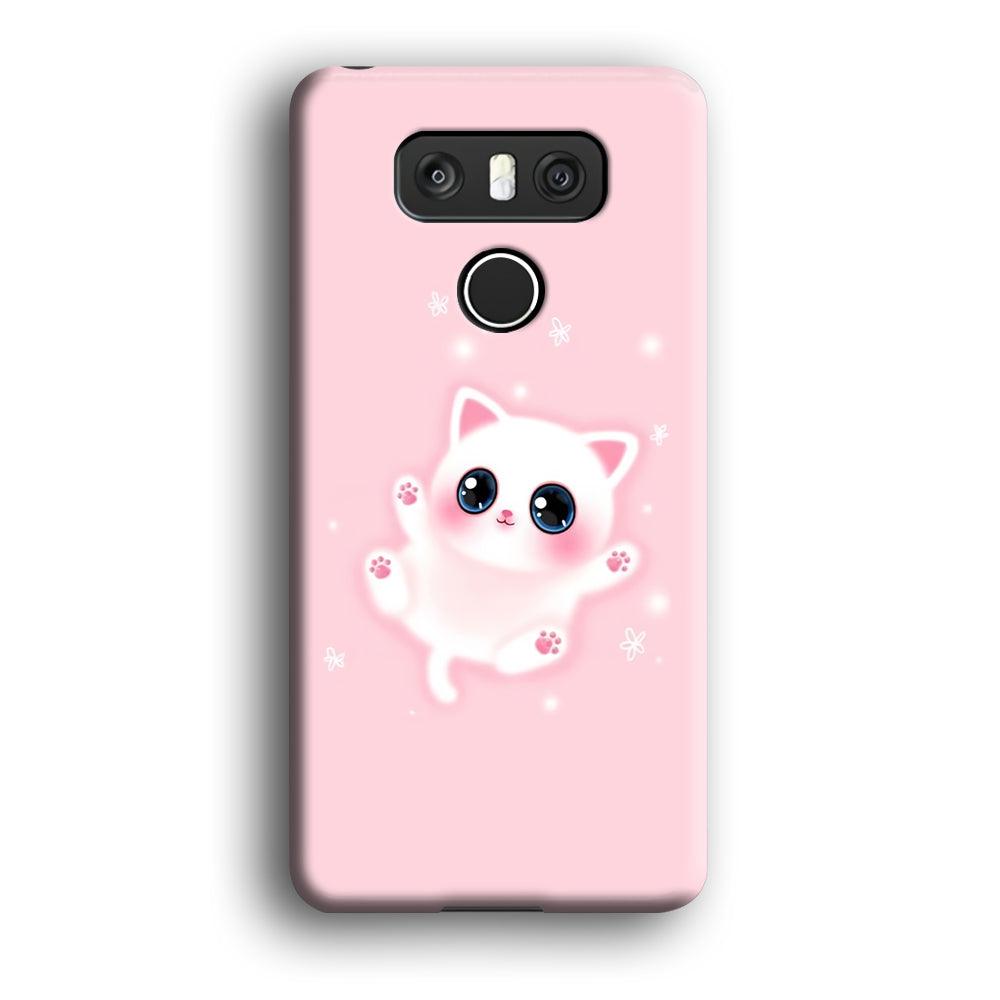 Cute White Kitten LG G6 3D Case-Xtracase