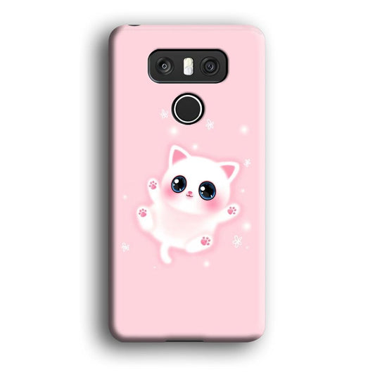 Cute White Kitten LG G6 3D Case-Xtracase