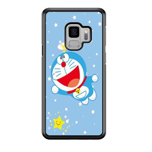 DM Doraemon fly between stars Samsung Galaxy S9 Case-Plastic / Full Wrap (3D Case)-Xtracase
