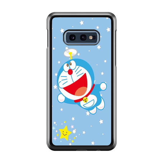 DM Doraemon fly between stars Samsung Galaxy S10E Case-Plastic / Full Wrap (3D Case)-Xtracase