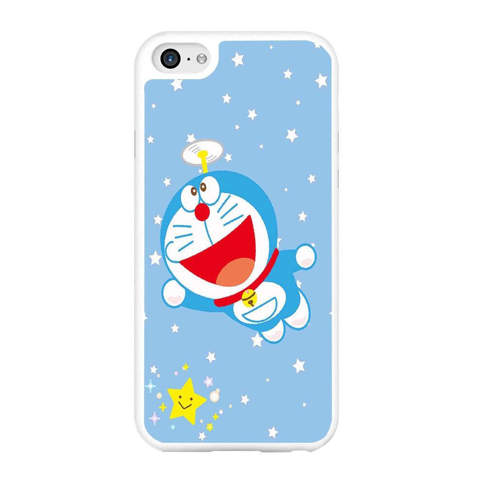 DM Doraemon fly between stars iPhone 6 | 6s Case-Rubber / White (2D Case)-Xtracase