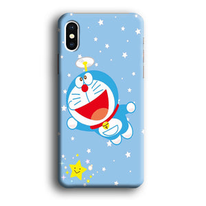 DM Doraemon fly between stars iPhone X Case