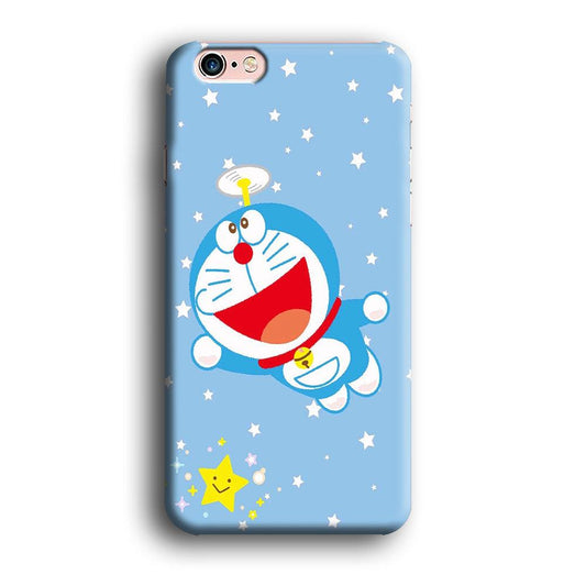DM Doraemon fly between stars iPhone 6 | 6s Case-Plastic / Full Wrap (3D Case)-Xtracase