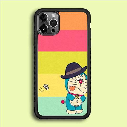 DM Doraemon look for magic tool iPhone 12 Pro Case-Rubber / Black (2D Case)-Xtracase