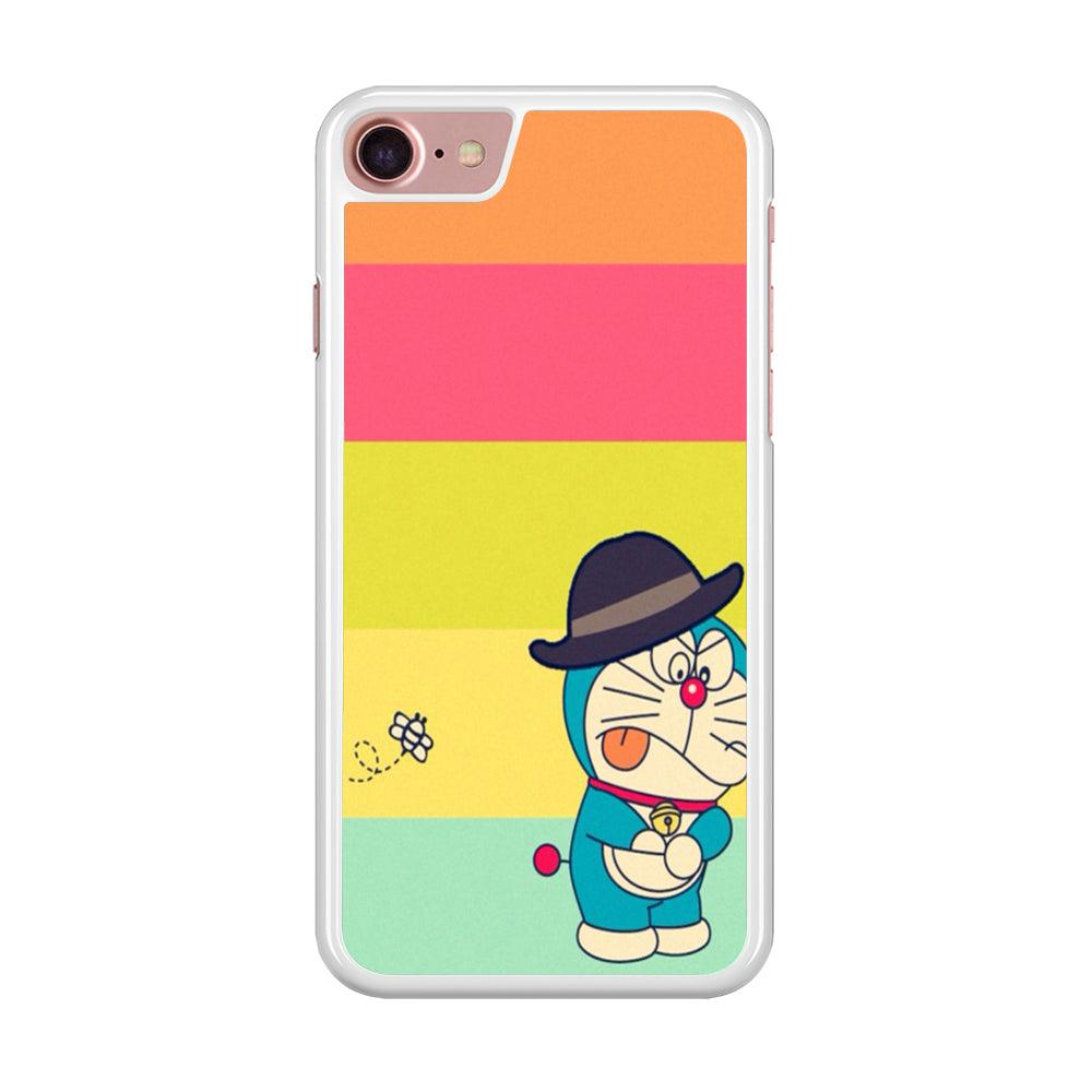 DM Doraemon look for magic tool iPhone 7 Case-Rubber / White (2D Case)-Xtracase