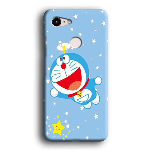 DM Doraemon fly between stars Google Pixel 3 3D Case-Xtracase