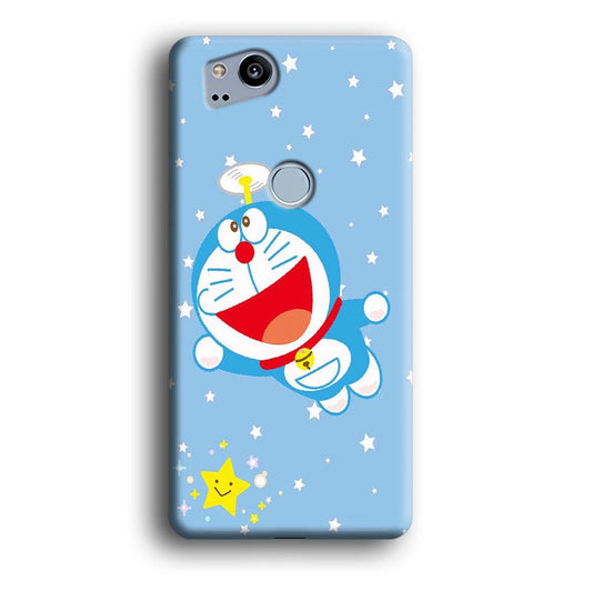 DM Doraemon fly between stars Google Pixel 2 3D Case-Xtracase
