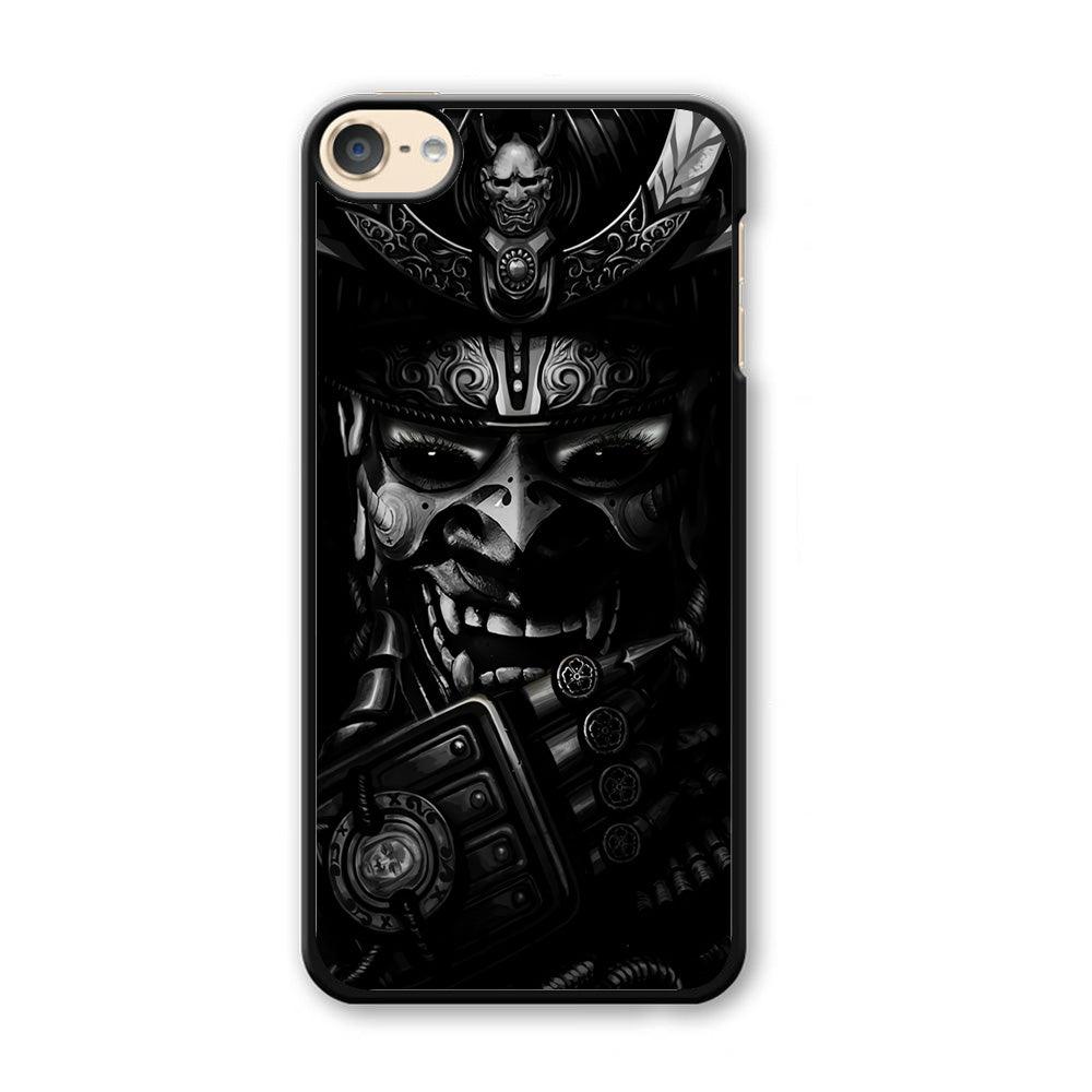 Dark Samurai Smile Mask iPod Touch 6 Case-Plastic / Black (2D Case)-Xtracase