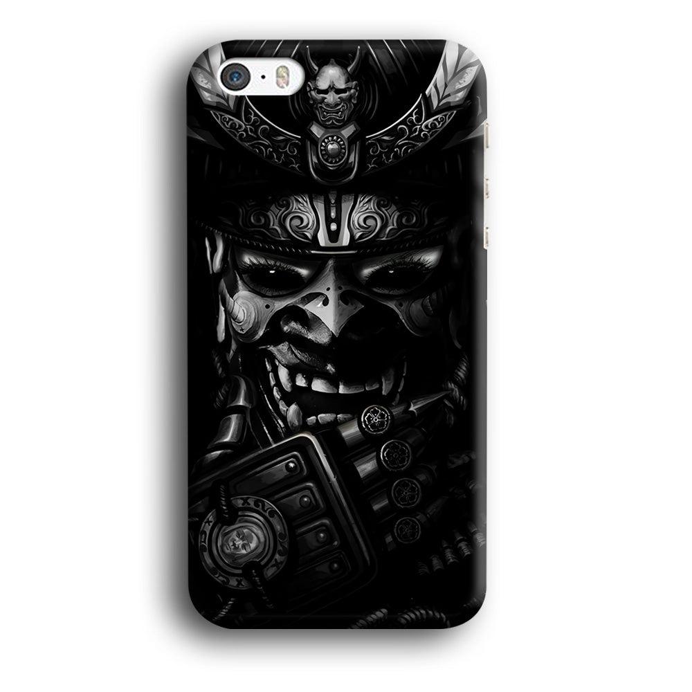 Dark Samurai Smile Mask iPhone 5 | 5s Case-Plastic / Full Wrap (3D Case)-Xtracase