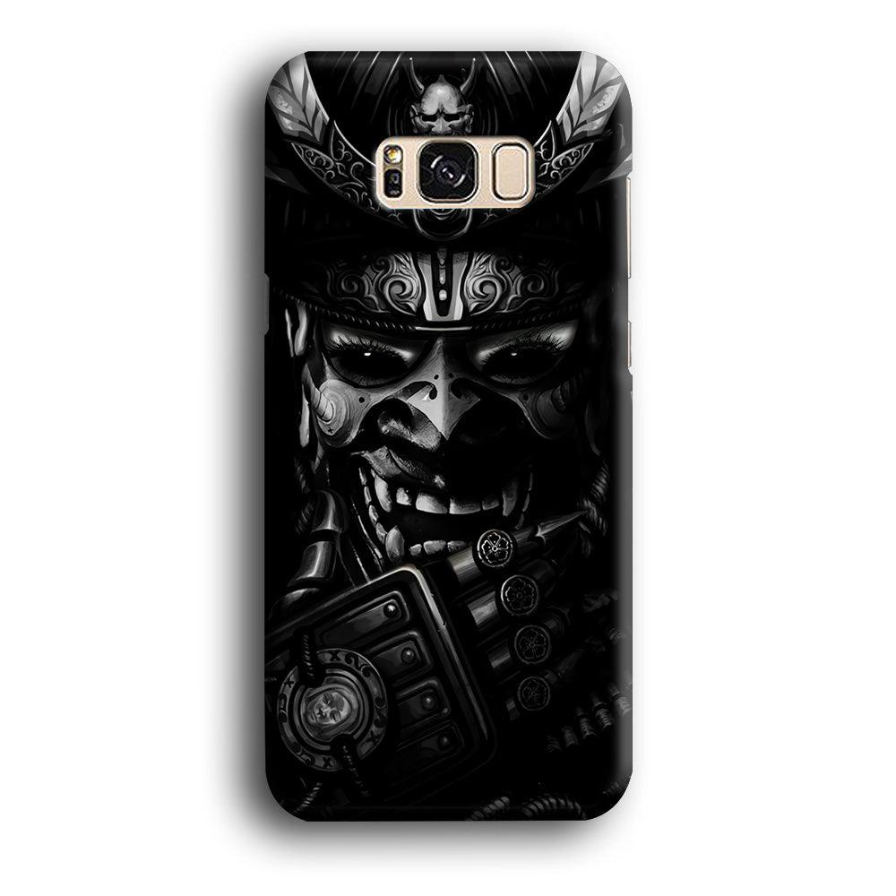 Dark Samurai Smile Mask Samsung Galaxy S8 Case-Plastic / Full Wrap (3D Case)-Xtracase