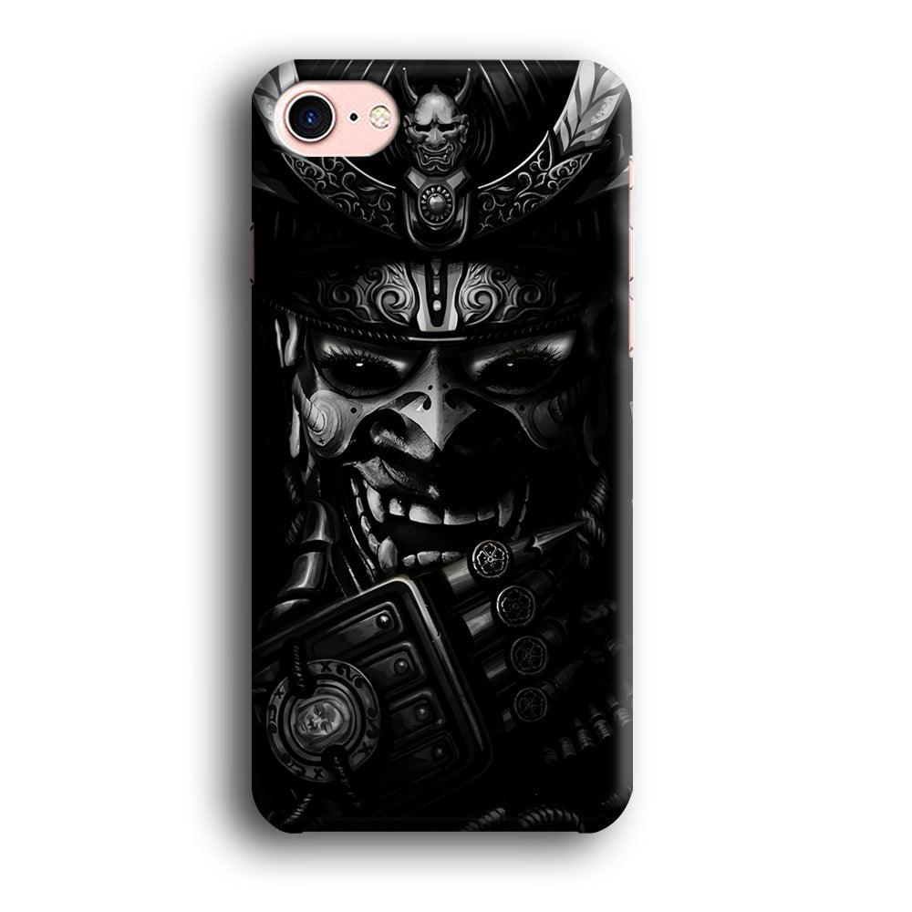 Dark Samurai Smile Mask iPhone 7 Case-Plastic / Full Wrap (3D Case)-Xtracase