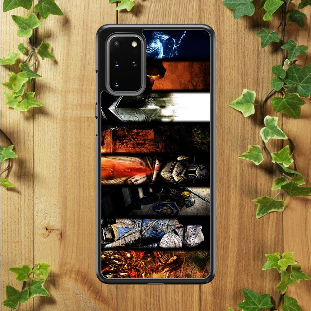 Dark Souls II Poster Samsung Galaxy S20 Plus Case-Rubber / Black (2D Case)-Xtracase