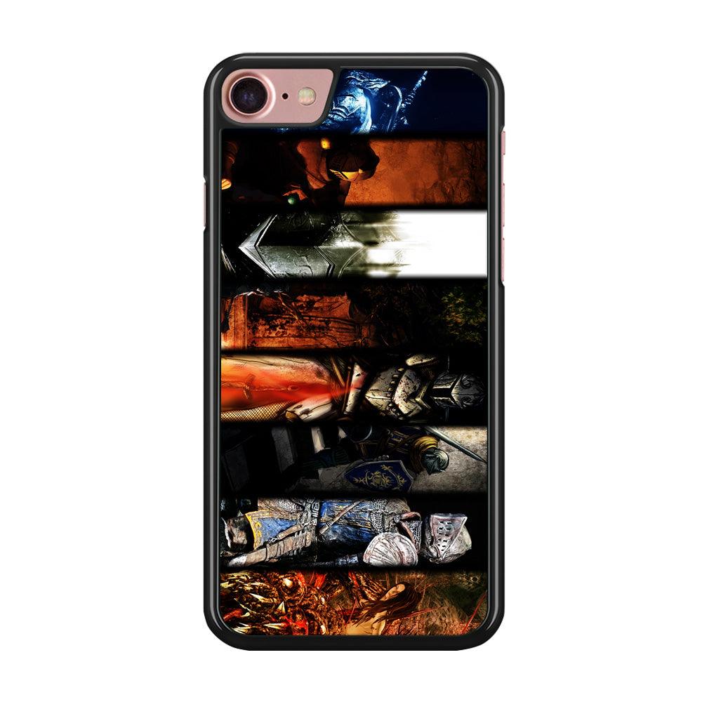 Dark Souls II Poster iPhone 8 Case-Rubber / Black (2D Case)-Xtracase