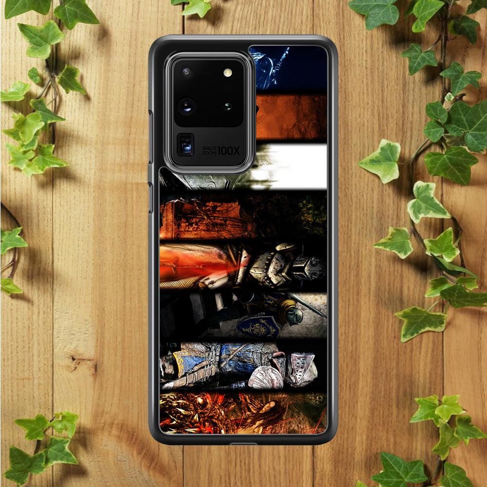 Dark Souls II Poster Samsung Galaxy S20 Ultra Case-Rubber / Black (2D Case)-Xtracase