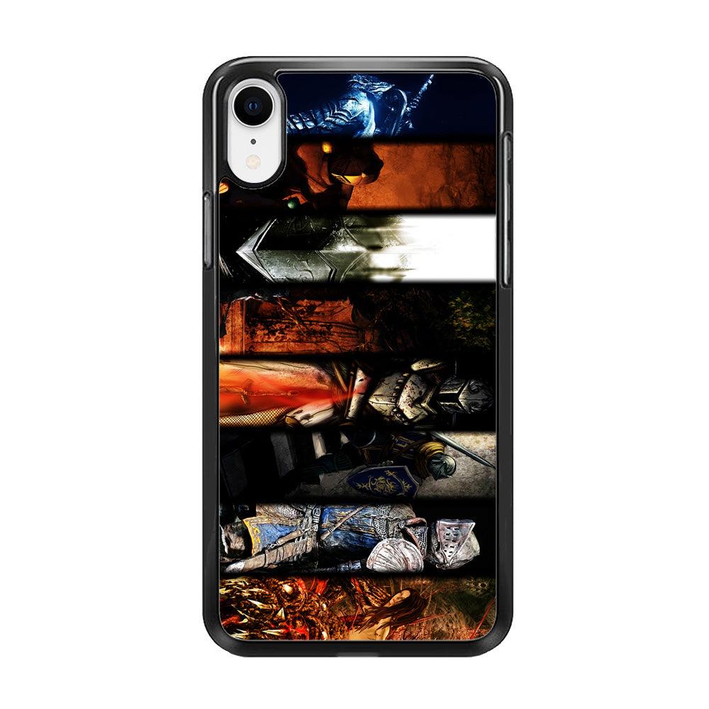 Dark Souls II Poster iPhone XR Case-Rubber / Black (2D Case)-Xtracase