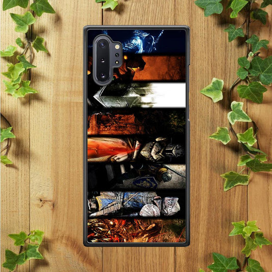 Dark Souls II Poster Samsung Galaxy Note 10 Plus Case-Rubber / White (2D Case)-Xtracase
