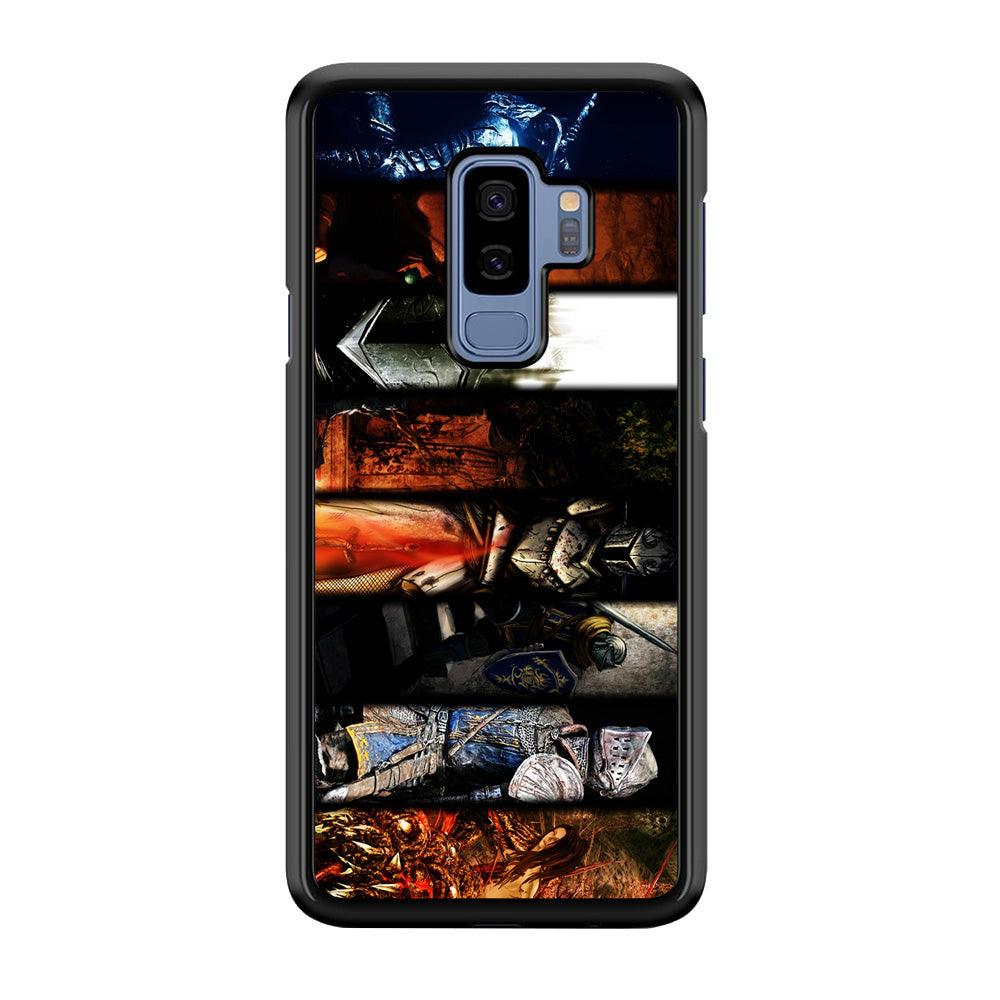 Dark Souls II Poster Samsung Galaxy S9 Plus Case-Rubber / Black (2D Case)-Xtracase