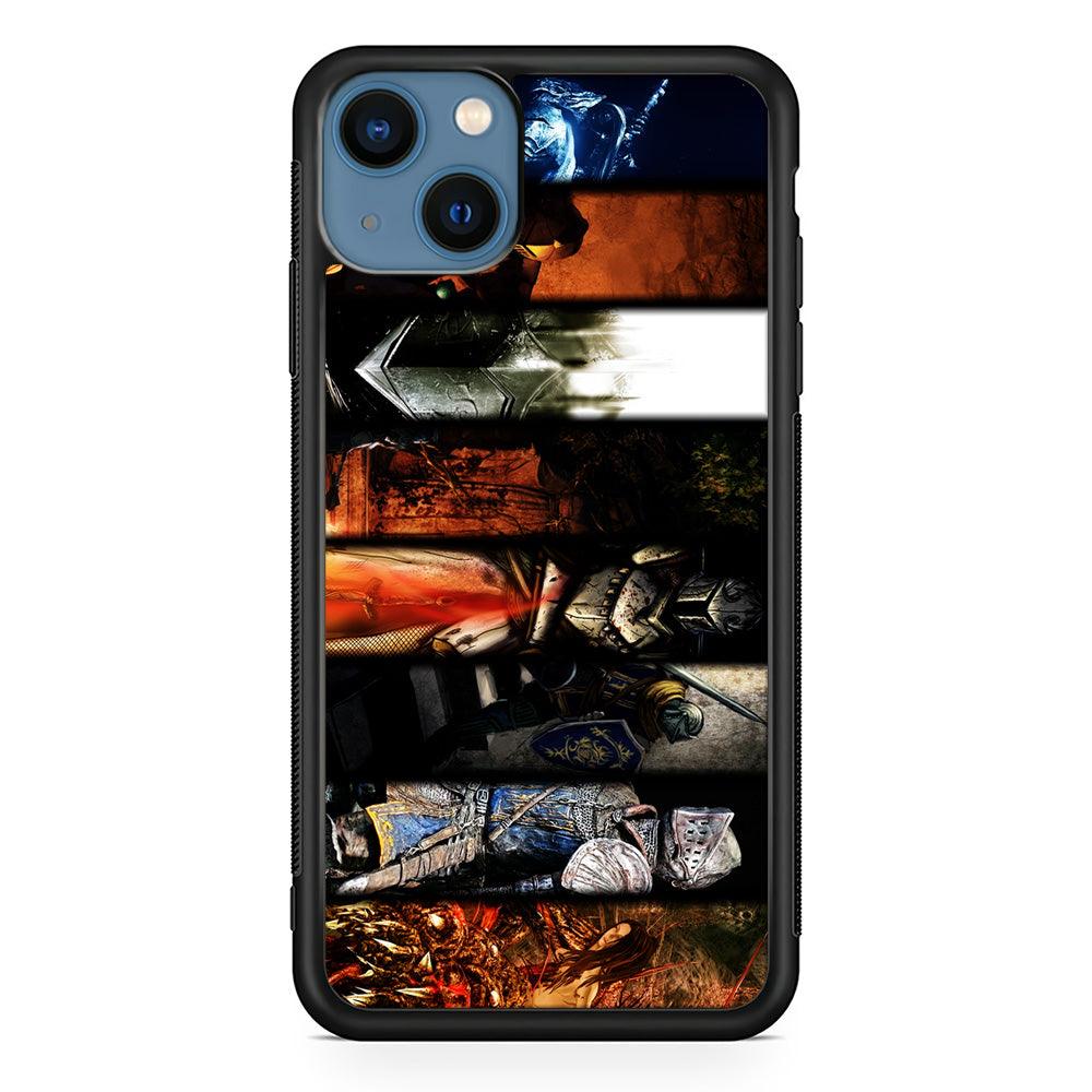 Dark Souls II Poster iPhone 13 Mini Case-Rubber / Black (2D Case)-Xtracase