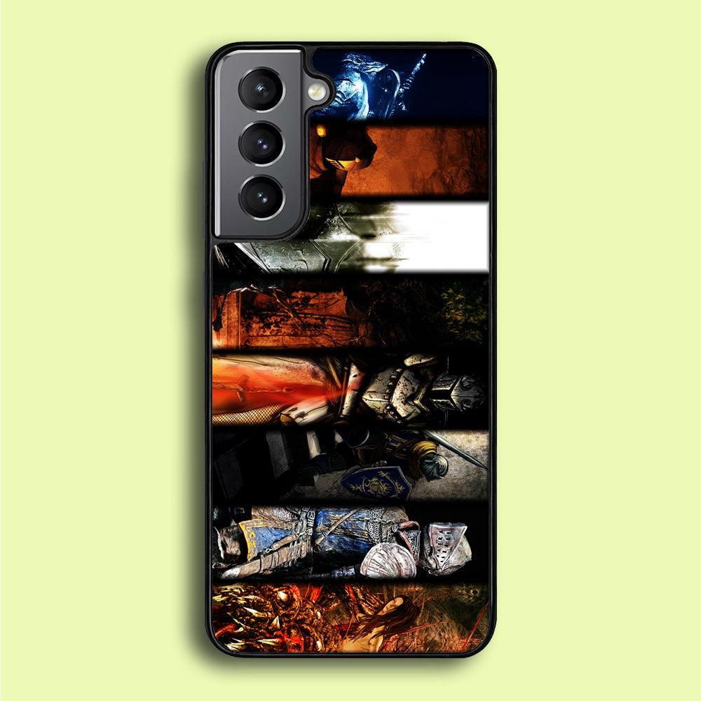 Dark Souls II Poster Samsung Galaxy S21 Plus Case-Rubber / Black (2D Case)-Xtracase
