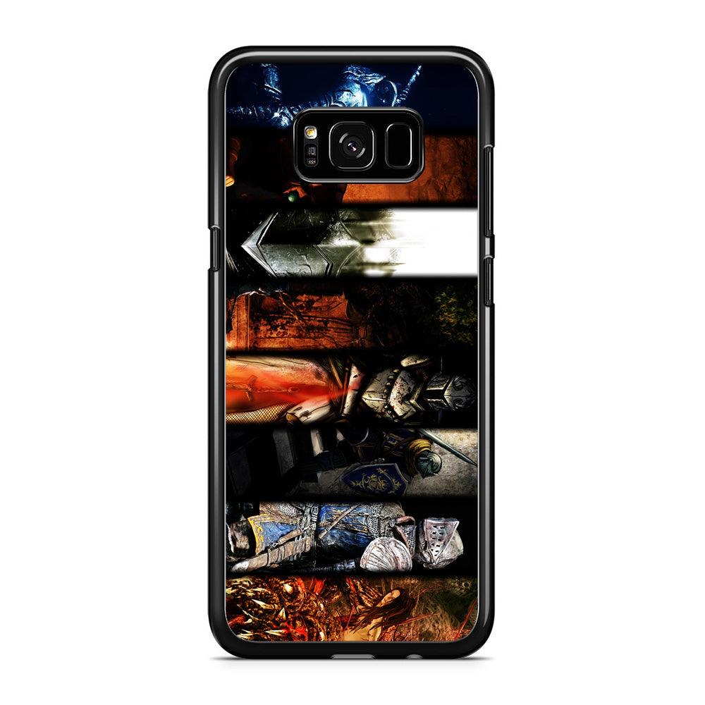 Dark Souls II Poster Samsung Galaxy S8 Case-Rubber / Black (2D Case)-Xtracase
