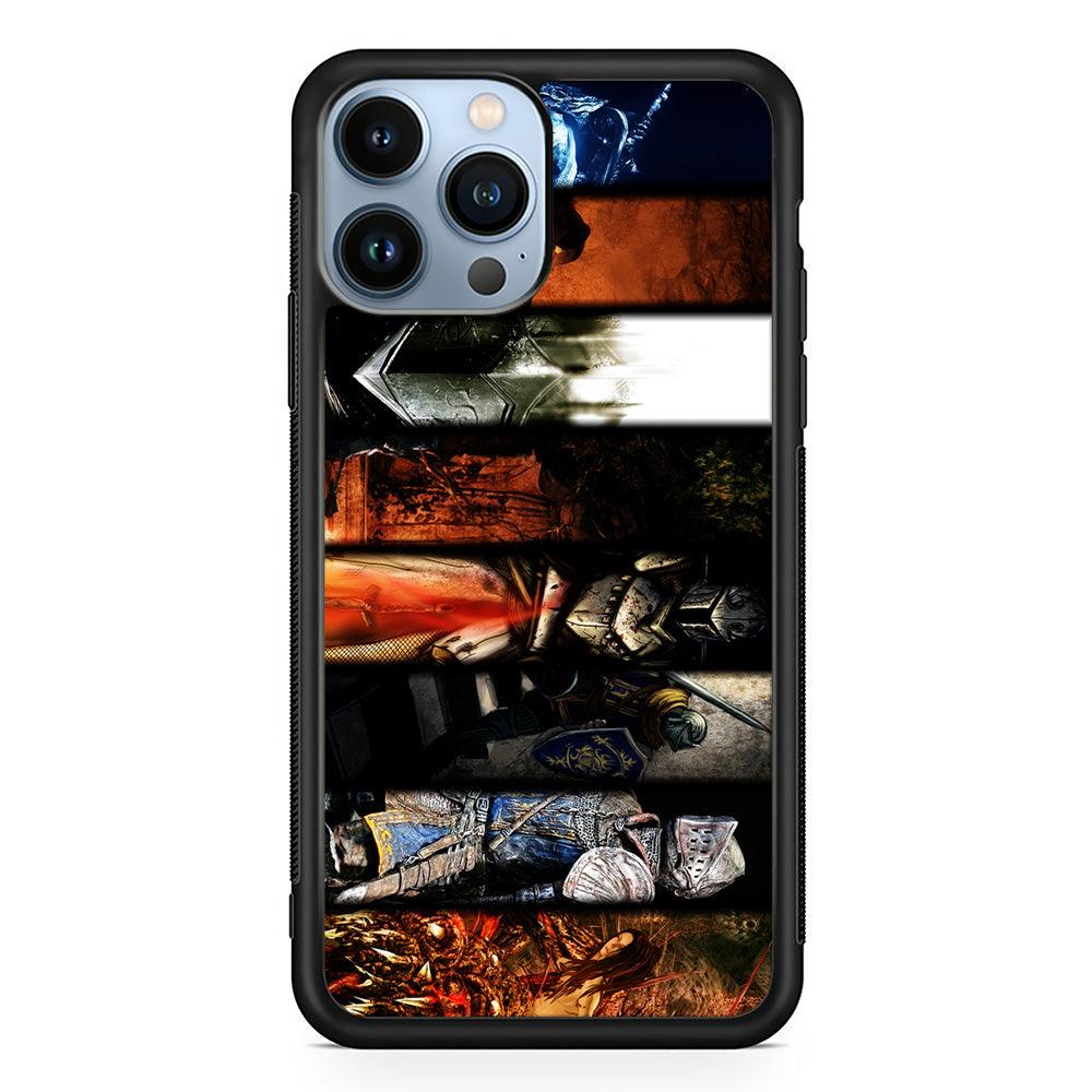 Dark Souls II Poster iPhone 13 Pro Max Case-Rubber / Black (2D Case)-Xtracase