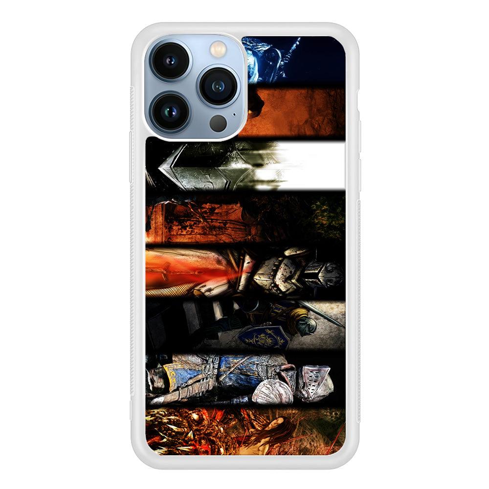 Dark Souls II Poster iPhone 13 Pro Max Case-Rubber / White (2D Case)-Xtracase