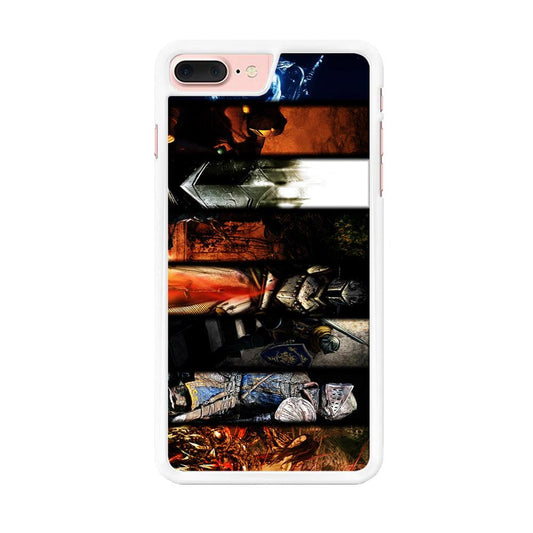Dark Souls II Poster iPhone 8 Plus Case-Rubber / White (2D Case)-Xtracase