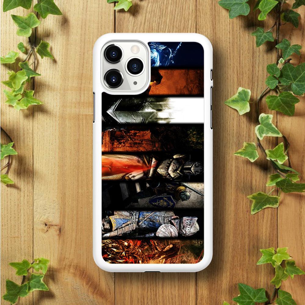 Dark Souls II Poster iPhone 11 Pro Case-Rubber / White (2D Case)-Xtracase