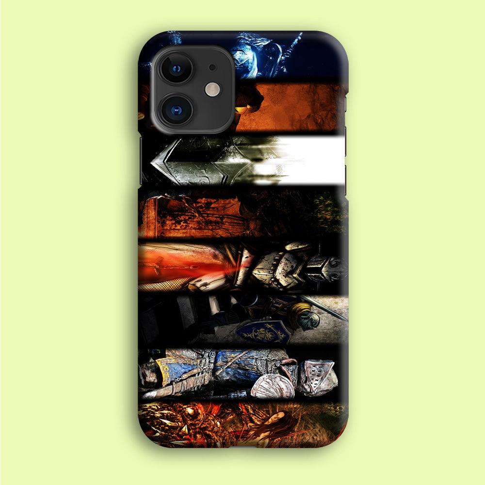 Dark Souls II Poster iPhone 12 Case-Plastic / Full Wrap (3D Case)-Xtracase