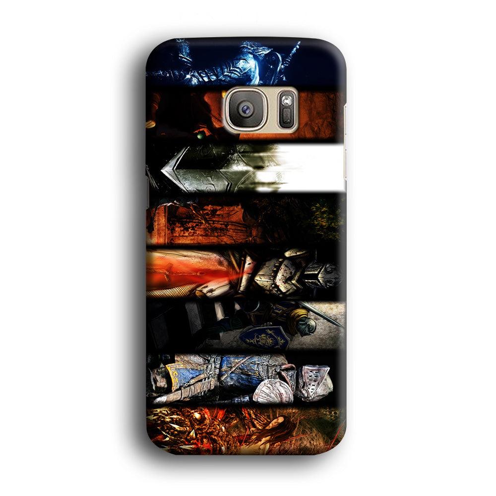 Dark Souls II Poster Samsung Galaxy S7 Edge Case-Plastic / Full Wrap (3D Case)-Xtracase