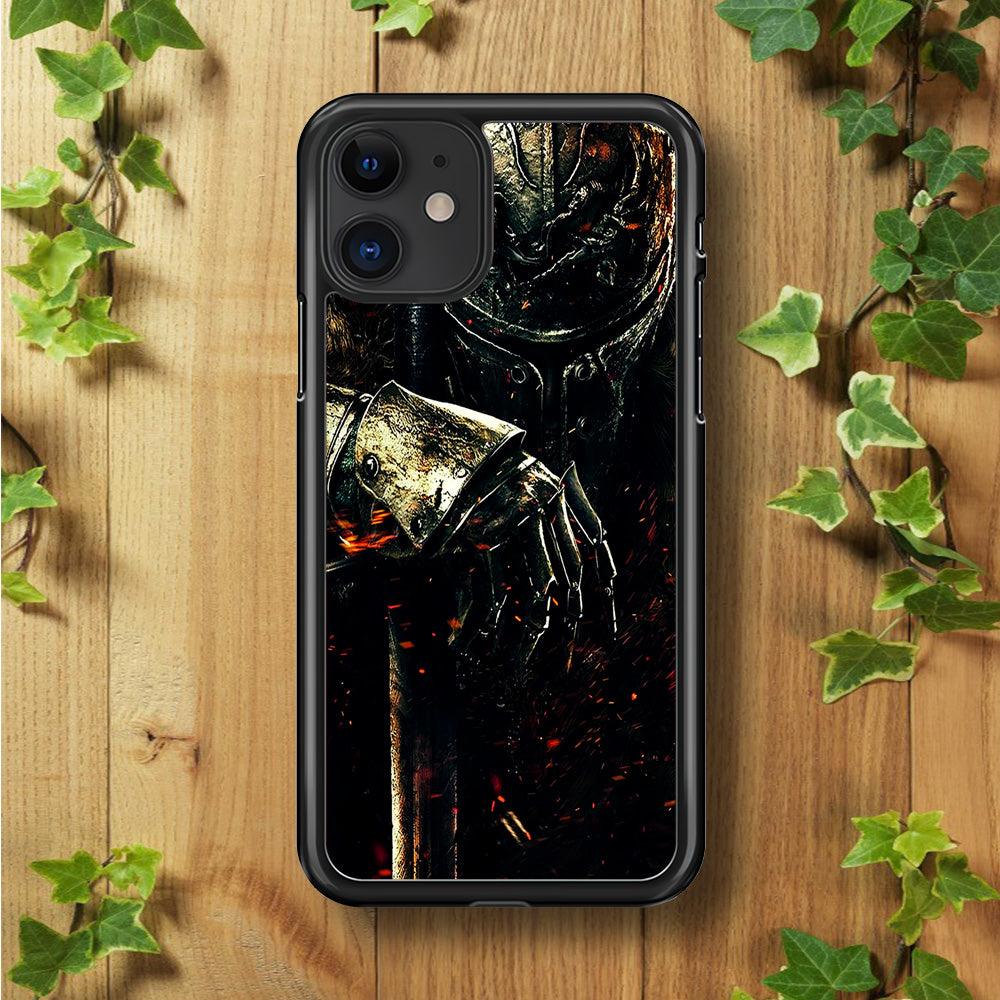 Dark Souls Knight iPhone 11 Case-Rubber / Black (2D Case)-Xtracase