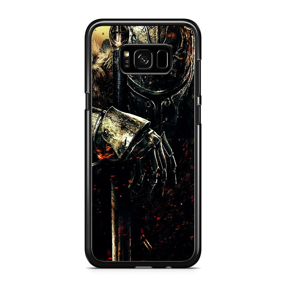 Dark Souls Knight Samsung Galaxy S8 Case-Rubber / Black (2D Case)-Xtracase