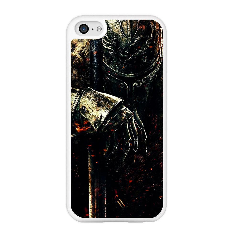 Dark Souls Knight iPhone 5 | 5s Case-Rubber / White (2D Case)-Xtracase