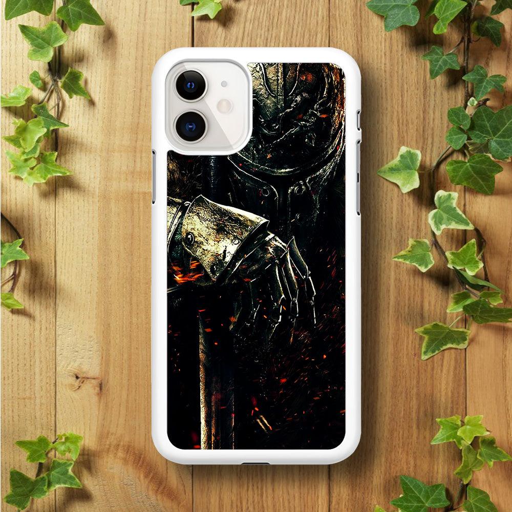 Dark Souls Knight iPhone 11 Case-Rubber / White (2D Case)-Xtracase