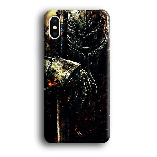 Dark Souls Knight iPhone Xs Max Case-Plastic / Full Wrap (3D Case)-Xtracase