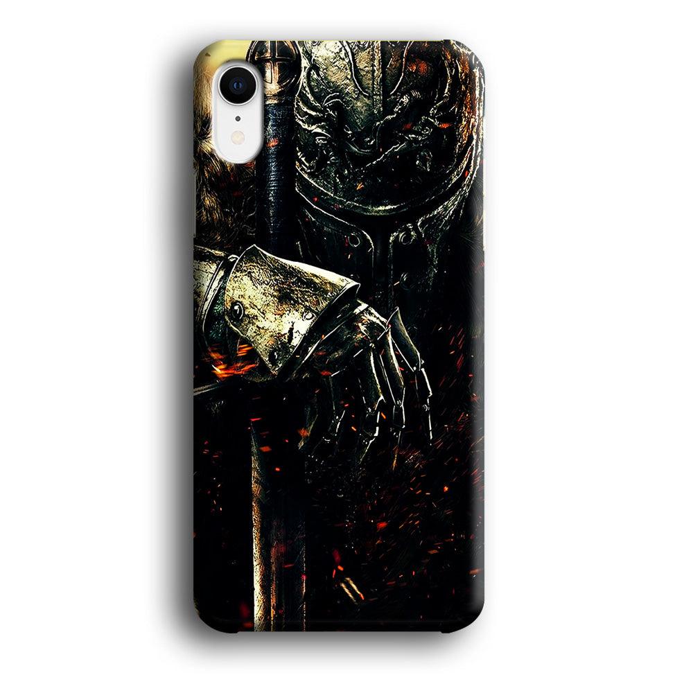Dark Souls Knight iPhone XR Case-Plastic / Full Wrap (3D Case)-Xtracase