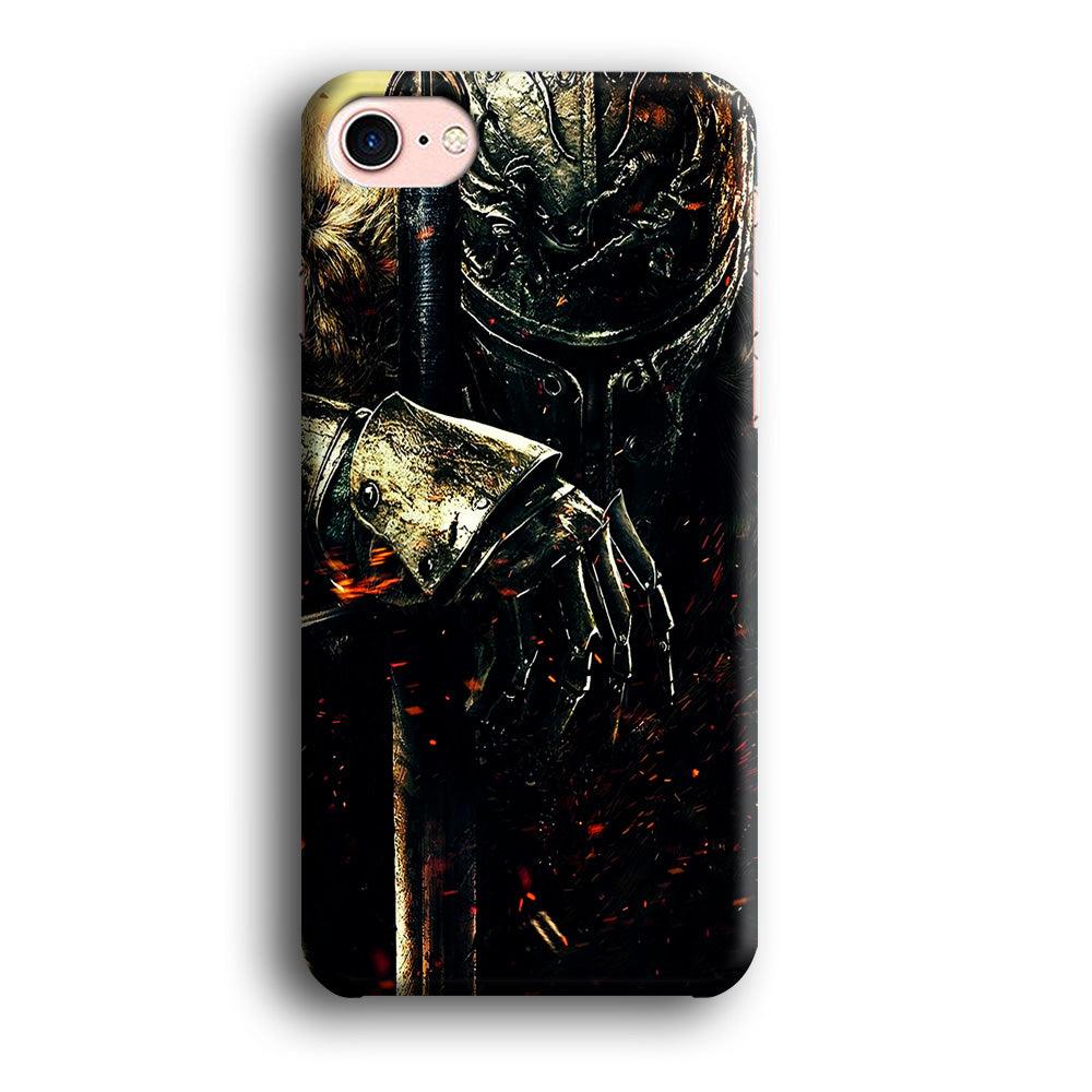 Dark Souls Knight iPhone SE 2020 Case-Plastic / Full Wrap (3D Case)-Xtracase