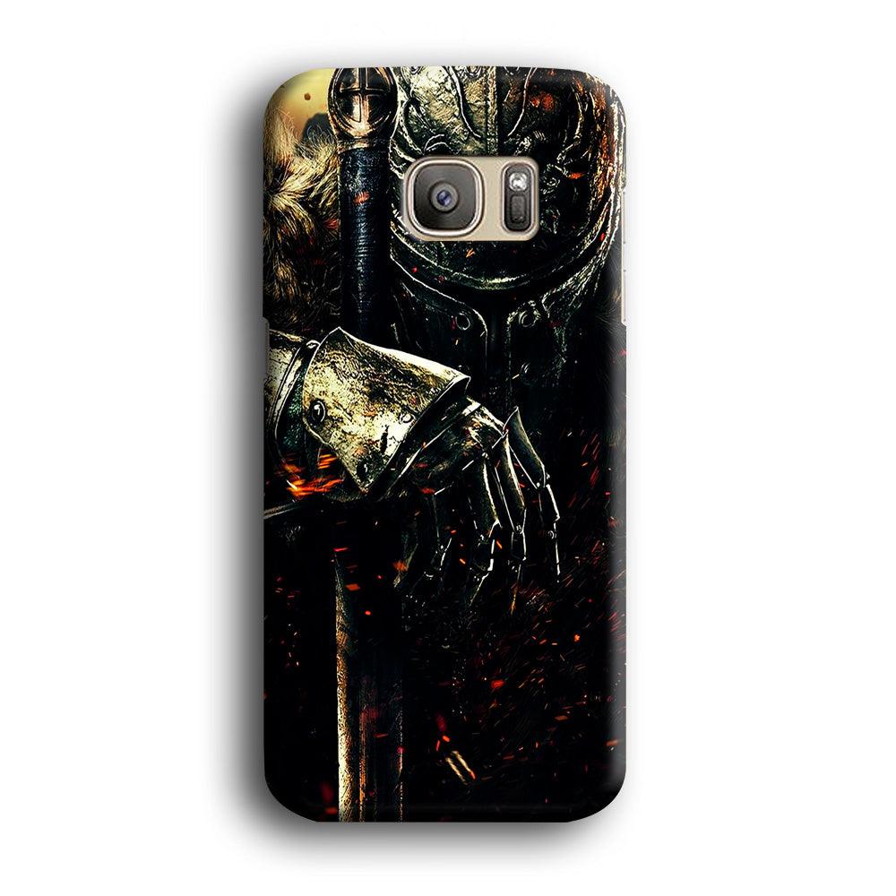 Dark Souls Knight Samsung Galaxy S7 Edge Case-Plastic / Full Wrap (3D Case)-Xtracase