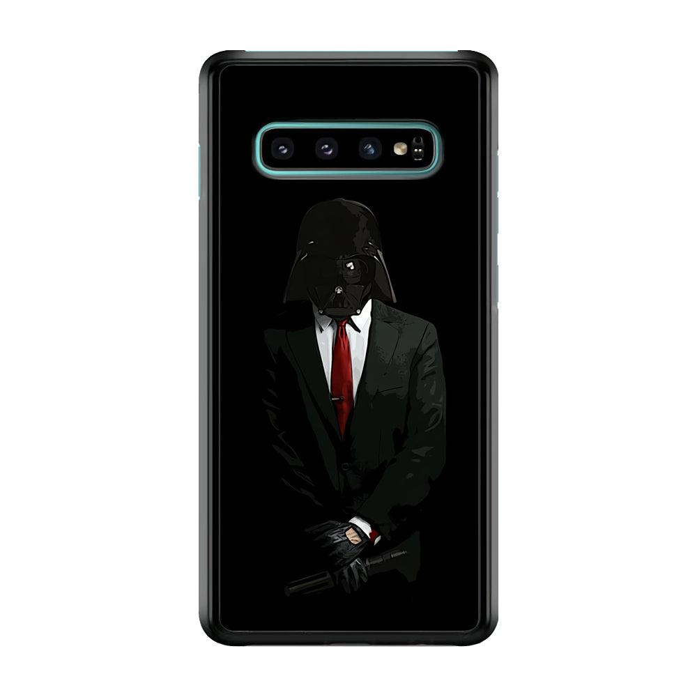 Darth Vader Black Tuxed Samsung Galaxy S10 Plus Case-Plastic / Full Wrap (3D Case)-Xtracase
