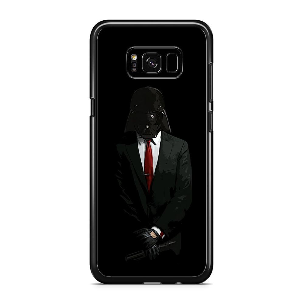 Darth Vader Black Tuxedo Samsung Galaxy S8 Case-Rubber / Black (2D Case)-Xtracase