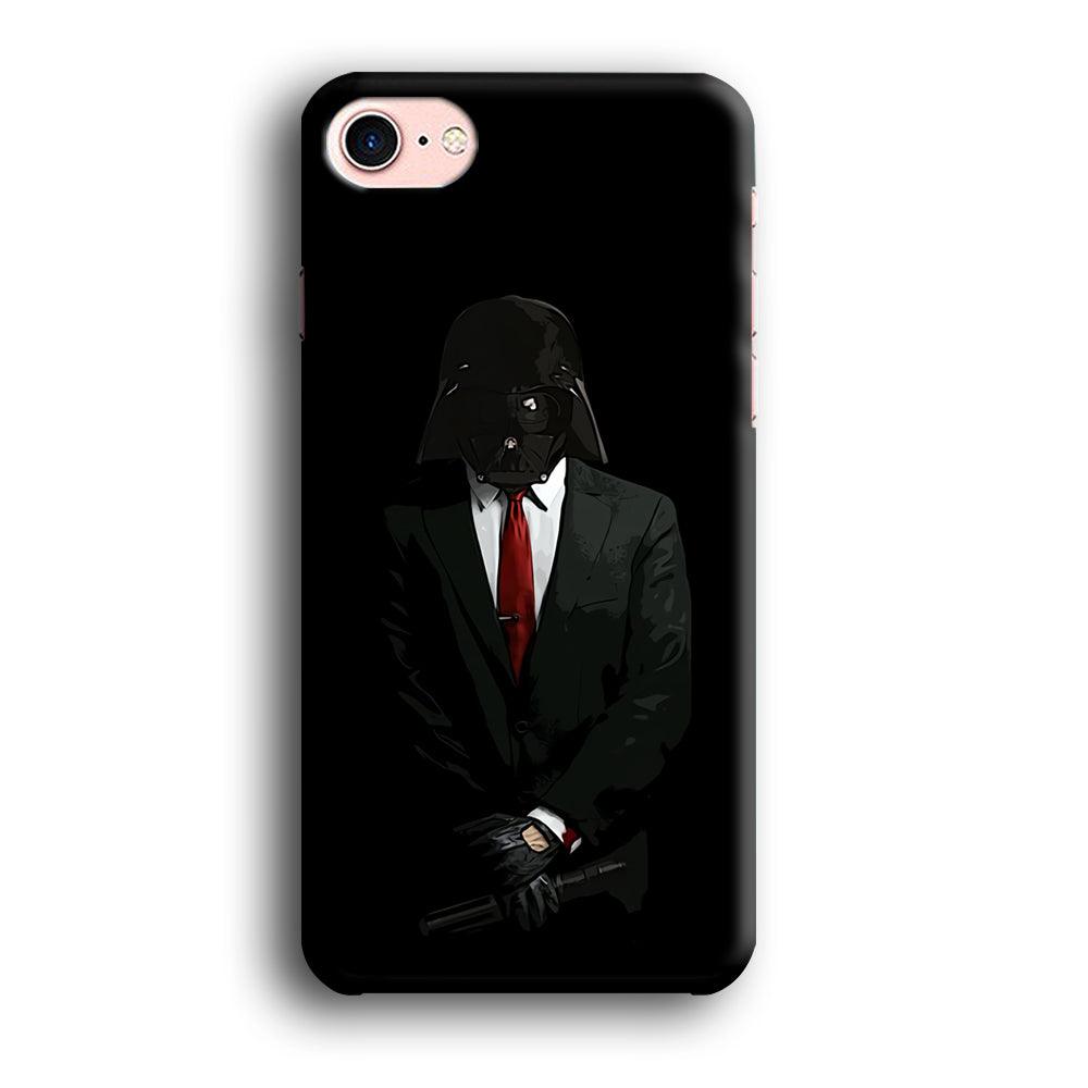 Darth Vader Black Tuxedo iPhone 7 Case-Plastic / Full Wrap (3D Case)-Xtracase