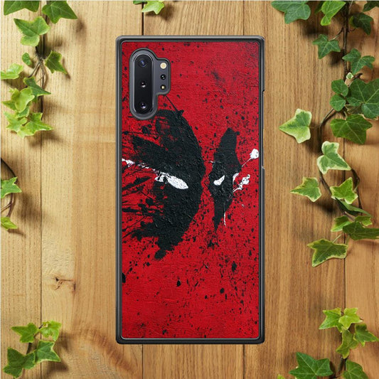 Deadpool 001 Samsung Galaxy Note 10 Plus Case-Rubber / White (2D Case)-Xtracase